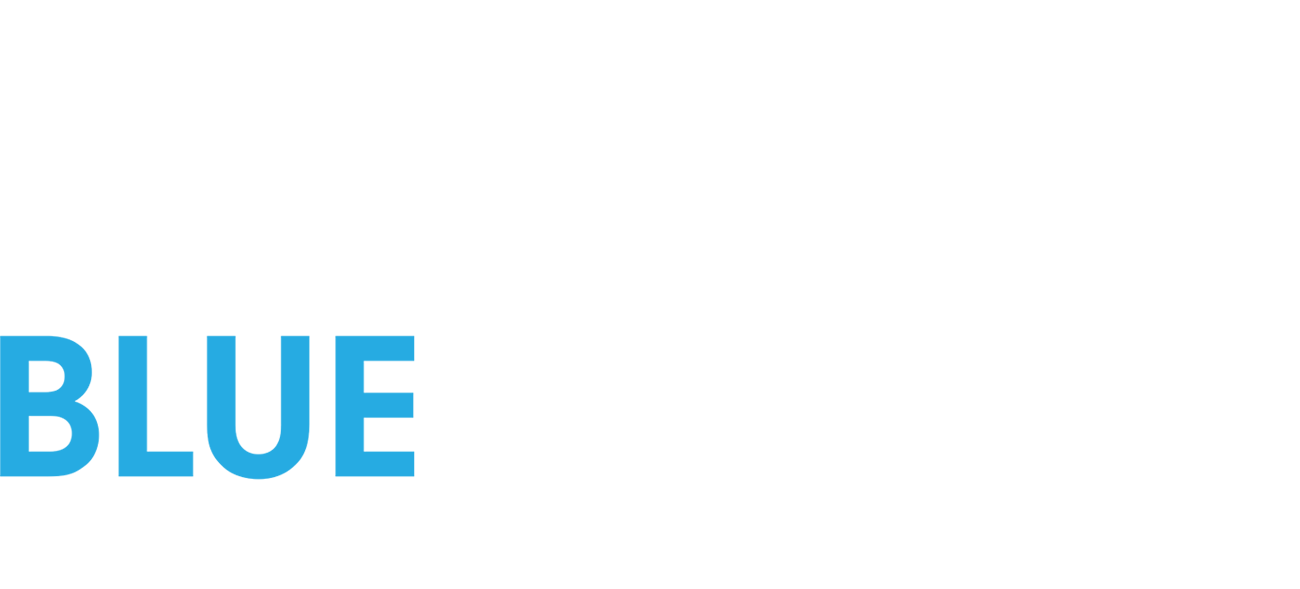 Blue Arc Footer Logo